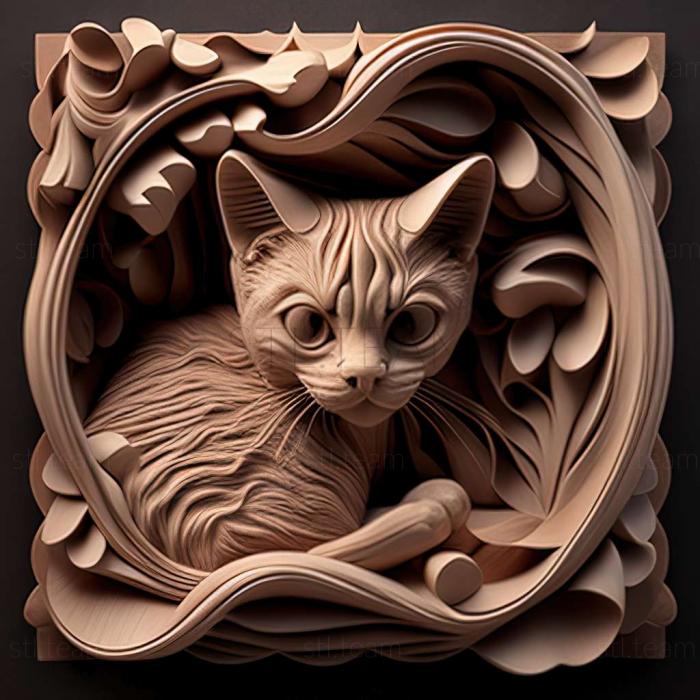 3D model Peta cat famous animal (STL)